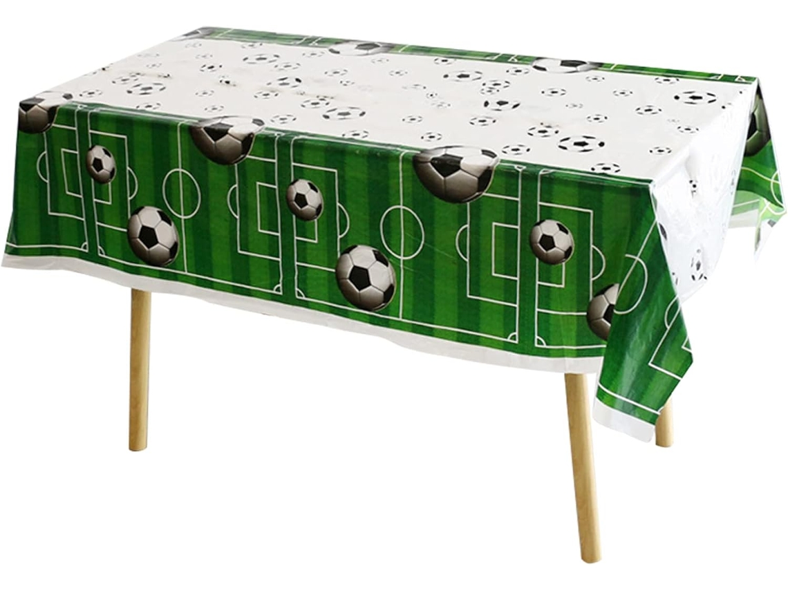 Toalha De Mesa Futebol Para Decoração Mesa, Impermeável Festa Futebol.