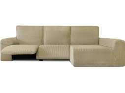 Capa de Chaise Longue Relax Direita EYSA Premium Jaz Tecido Multielástico (360 x 180 x 120 cm - Poliéster e Algodão - Beige)