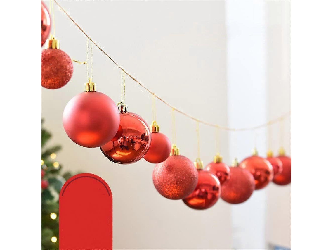 Conjunto De 24 Bolas Decorativas De Natal