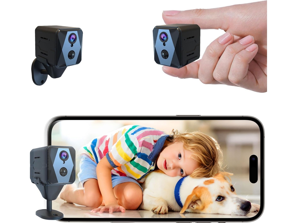 Mini Câmara Wifi De 2,4 Ghz, Câmara De Vigilância Interna Sem Fios 4k, Para Videovigilância Conforme As Funções Indicadas