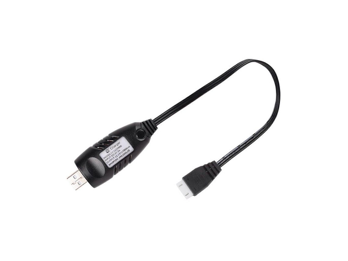Carregador Usb Para Baterias Rc De Íon- Lítio/ Lipo De 11, 1 V Com Conector De 4 Pinos.