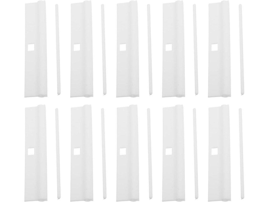 Angoily Conjunto De 20 Acessórios Versáteis Em Pvc Para Persianas Verticais 89mm, Fácil Instalação, Lâminas De