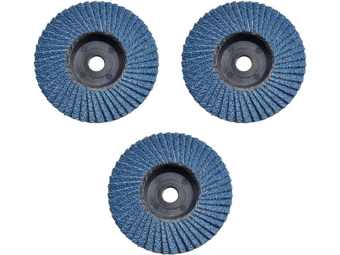 Conjunto De 3 Discos Lixa Planos 75mm Para Corte Madeira, Compatíveis Com Esmerilhadeira Angular Abertura De 75mm 3 Polegadas