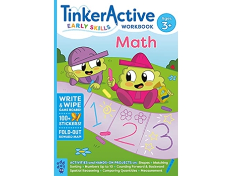 Livro TinkerActive Early Skills Math Workbook Ages 3 de Nathalie Le Du (Inglês)
