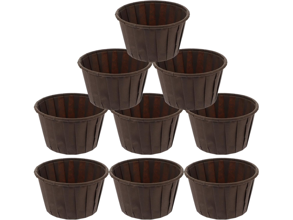 Conjunto De 50 Forminhas De Papel Para Muffins E Cupcakes, Resistente A Óleo, Para Assar E Apresentar Sobremesas Em Festas E Eventos