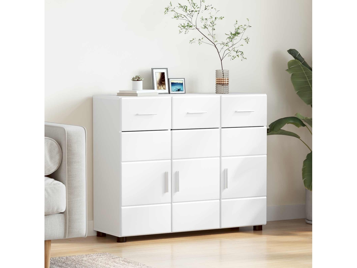 Vidaxl Buffet Florin 88,5 X 30,5 X 73 Cm Branco Derivados De Madeira