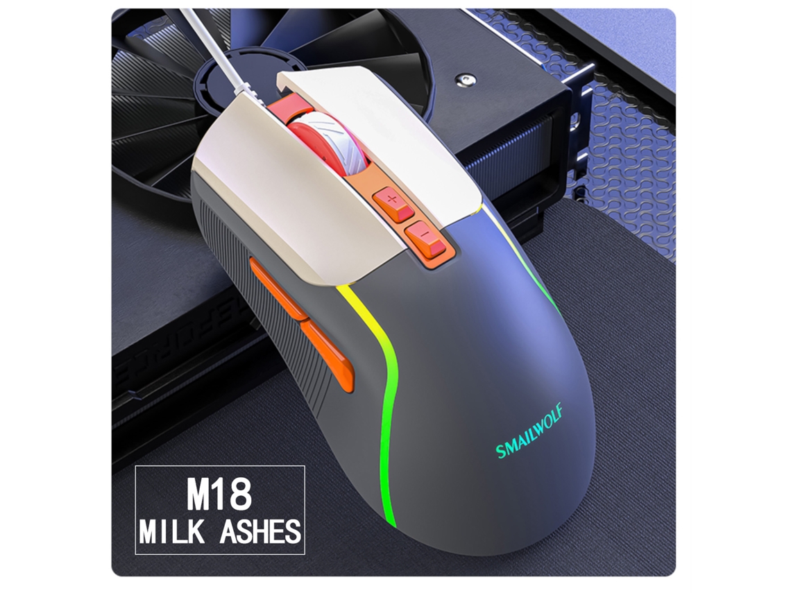 Mouse Usb Com Fio E Rgb Mdug