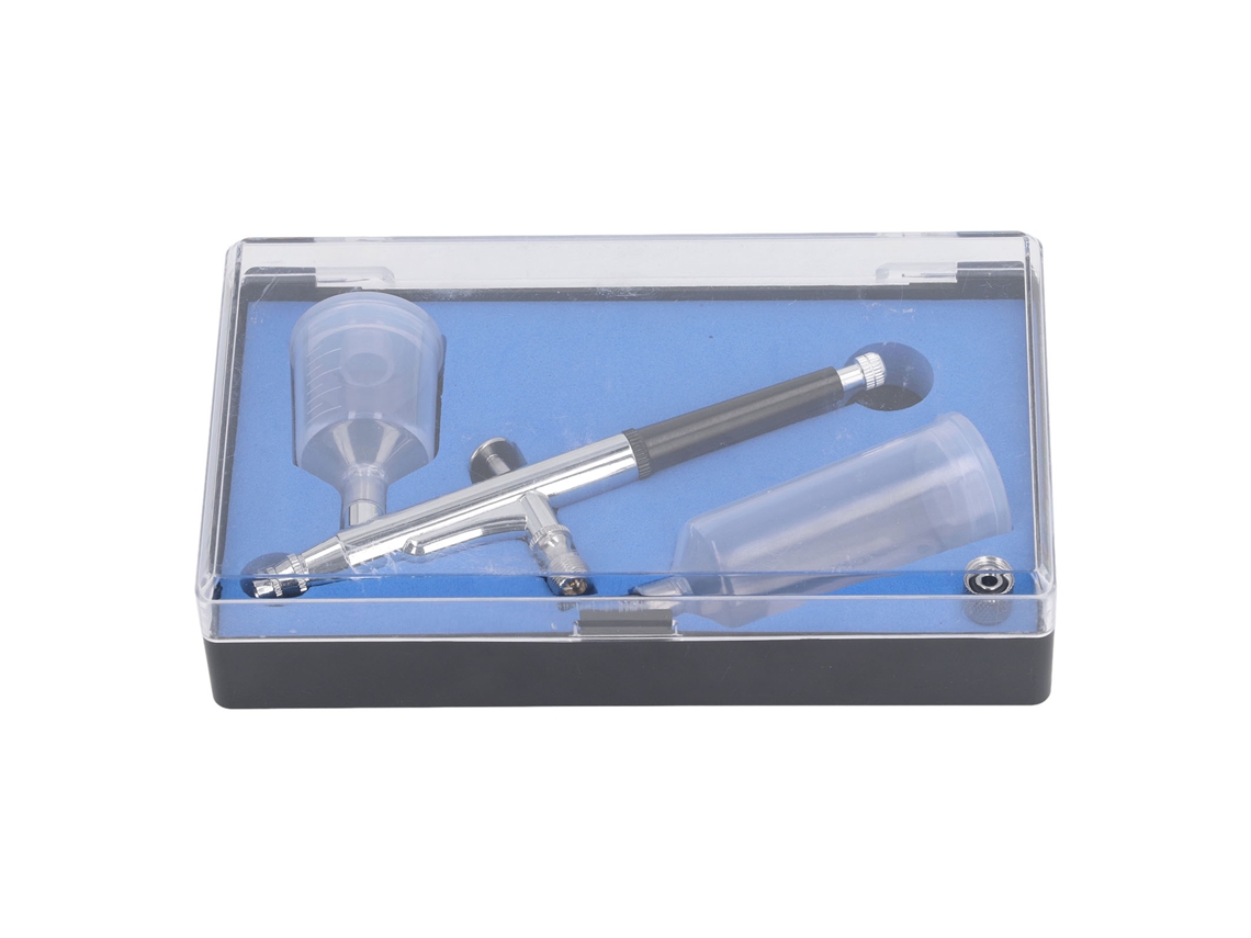 Kit De Aerógrafo De Doble Acción 0.2-0.3mm Portátil Profesional Para Maquillaje Y Arte Comercial