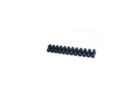 Bloco De Terminais De 35 Mm² De 12 Polos Preto Tekox (450 V 125 A)