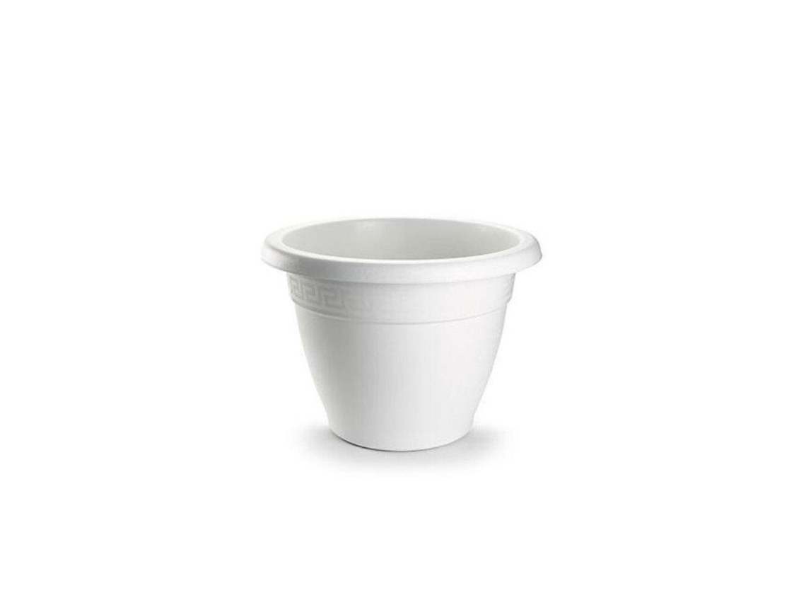 Maceta Redonda 16x16x12 Cm Blanca 1142501 Plasticforte