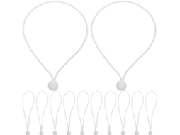 Villcase 20 Unidades De Corda Elástica Borracha Com Bola Para Cantos E Bordas Toldos 30cm 12 Polegadas, Resistente Ao