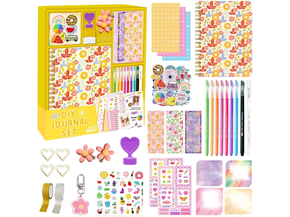 Kit Criativo Para Hobbies De Scrapbooking, De Diário, Conjunto Papelaria Divertido Adolescentes E Crianças