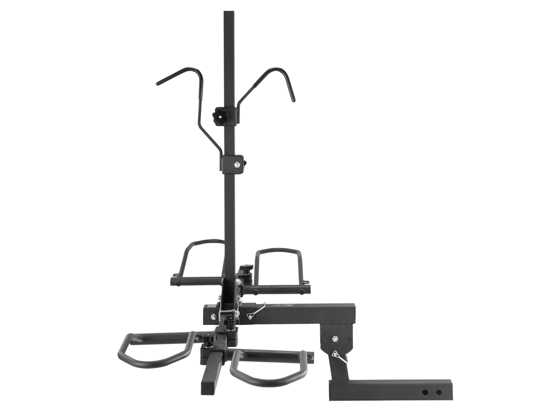 Suporte para Bicicletas 2 Porta bagagens com Engate Capacidade de Carga Máxima 72,6 Kg Se Adapta a Receptores 50 Mm Automóveis Suv Autocaravana