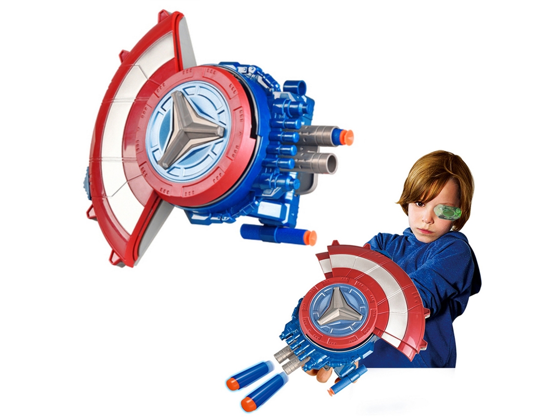 Primerox brinquedo de Ejeção de Escudo Macio Launcher para Cossplay Presente para Crianças 3+