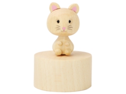 Caixa de Música Madeira Animais Bonitos Brinquedo Presente