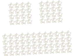 Conjunto de 5 prendedores Nuobesty em formato de estrela e prancheta com suporte para marcador de texto, material escolar, prendedores.