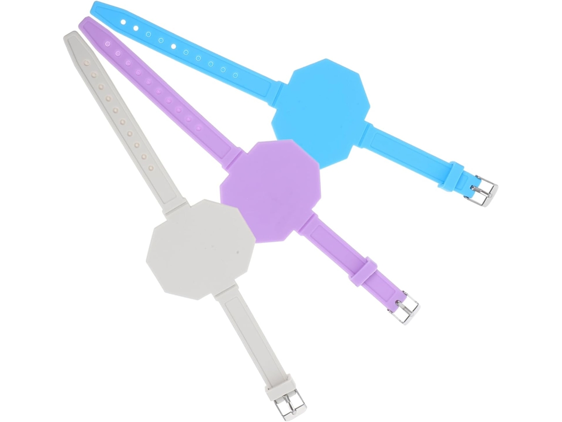 Pulseiras Childweet 3-Silicone Confortáveis E Reutilizáveis, Com Design de Pulseira de Silicone para Notas Off