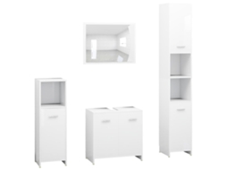 Bathroom Furniture Set, Bathroom Furniture Sets Vidaxl Branco Madeira Processada (n/a)