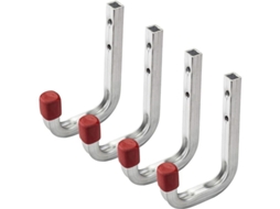 Ganchos de Parede de Aço Galvanizado 80x120mm 45kg para Oficina Garagem Armazém 4 Unidades