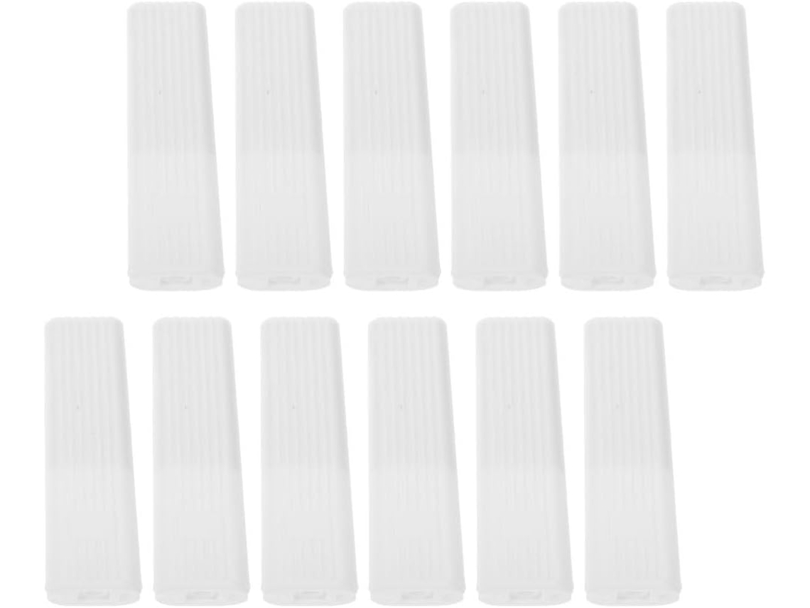 Conjunto De 12 Peças Varão Cortina Plástico Para Persianas Verticais, Puxador Para Persiana Rolô, Acessórios Para