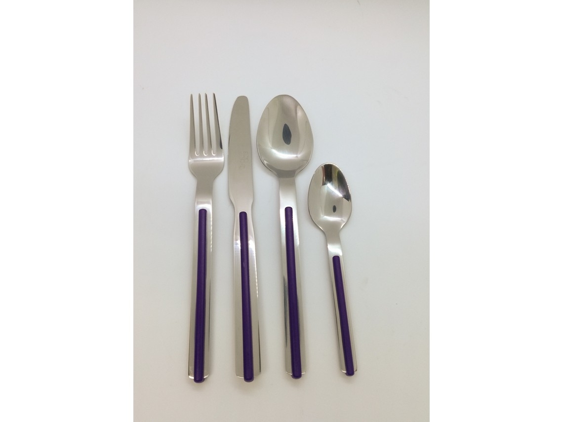 Conjunto De Talheres Studio Nova Jolan Violeta, 24 Peças