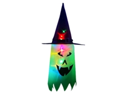 Luzes de Halloween com Fantasma, Bruxa, Chapéus Led LAXISCREED