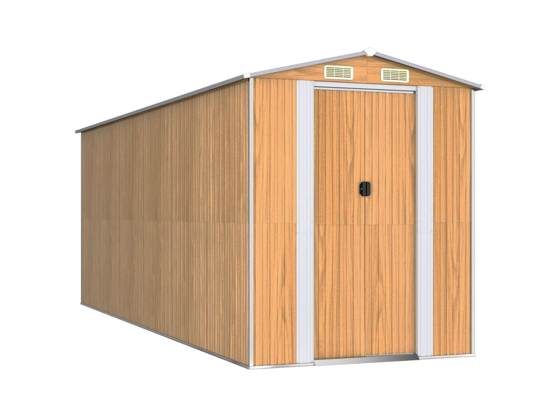 Garden Shed, Garden Sheds Vidaxl Marrom Aço (192 X 523 X 223 Cm)