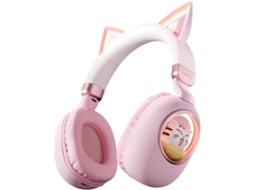 Casque Bluetooth 5. 3 Sem Pliable Com Oreilles De Chat Mignonnes Para Crianças E Crianças, Écouteurs Com