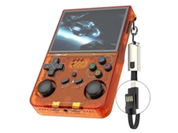Console De Videogame Portátil R36xx Com Tela De 3,5 Polegadas, Controle De Arcade Retrô, Versão Padrão, Cartão Tf De 64 Gb Ly Ebike