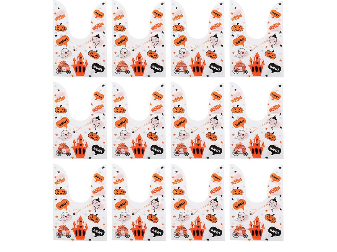 50 Unidades De Bolsa De Plástico De Halloween Para Decorações De Halloween Allinless