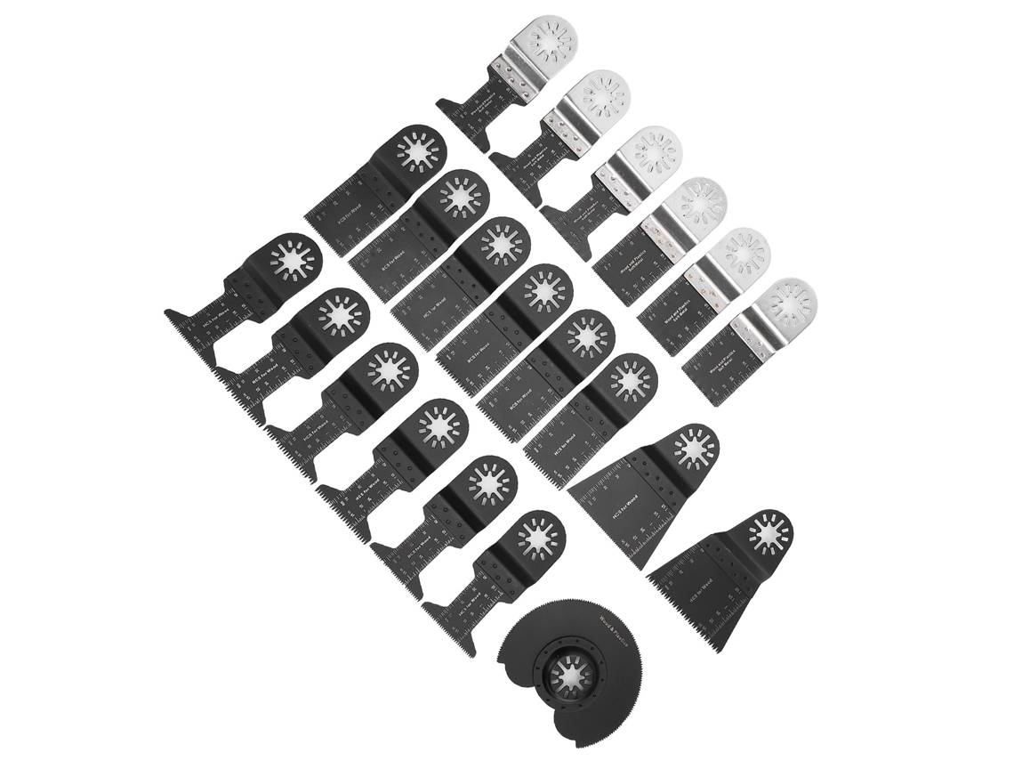 Kit De 21 Lâminas De Serra Oscilante De Aço Alto Carbono Ferramenta De Corte Para Fugas E Morterio De Azulejos