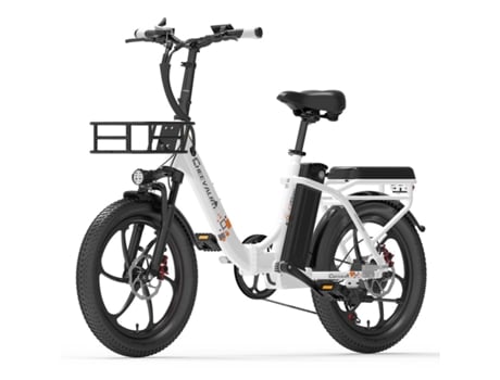 Bicicleta Elétrica Dobrável Cheevalry C20 Pro 250w Com Pneus Largos De 20 Polegadas Para Montanha Ebike 48v20ah
