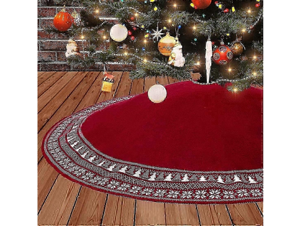 Saia Decorativa Festiva Para Árvore De Natal, 91 Cm (36 Polegadas), Para A Base Da Árvore.