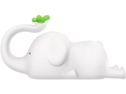 Luminária Noturna De Led Em Formato Elefante, Feita Silicone, Com Para