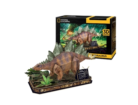 Puzzle VAN DER MEULEN Stegosaurus 3D 62 Peças Animais