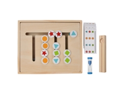 Primerox brinquedo Educativo de Madeira Blocos com Quatro Cores Treinamento de Pensamento Lógico para Crianças