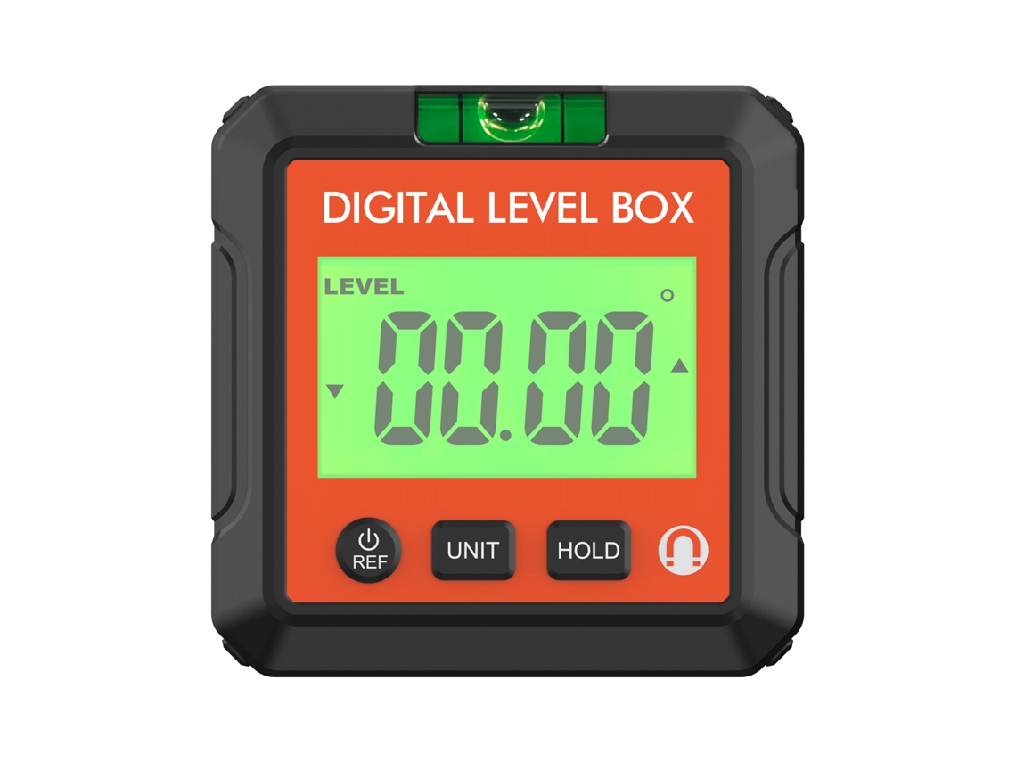 Transferidor de ângulo digital com base magnética nível eletrônico LCD S/MARCA