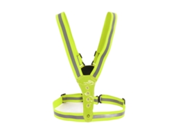 Colete Refletivo Led Com 3 Modos De Iluminação Para Corrida E Ciclismo Proteção 360° Amarelo