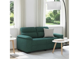 Vidaxl Sofá De 2 Lugares 160x81x84 Cm Tecido Verde-escuro