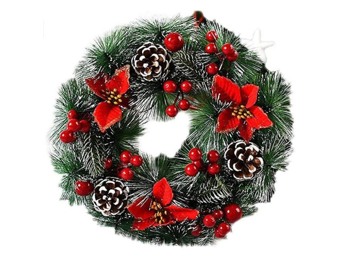 Guirlanda De Natal Artesanal, Operação Da Bateria Garante Infinita Alegria De Férias, Várias Decorações Para Ambiente Festivo Interno, Perfeito Par