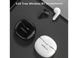 Fones De Ouvido Lenovo Thinkplus X16 True Wireless Bt5.2 Intra-auriculares Esportivos Branco