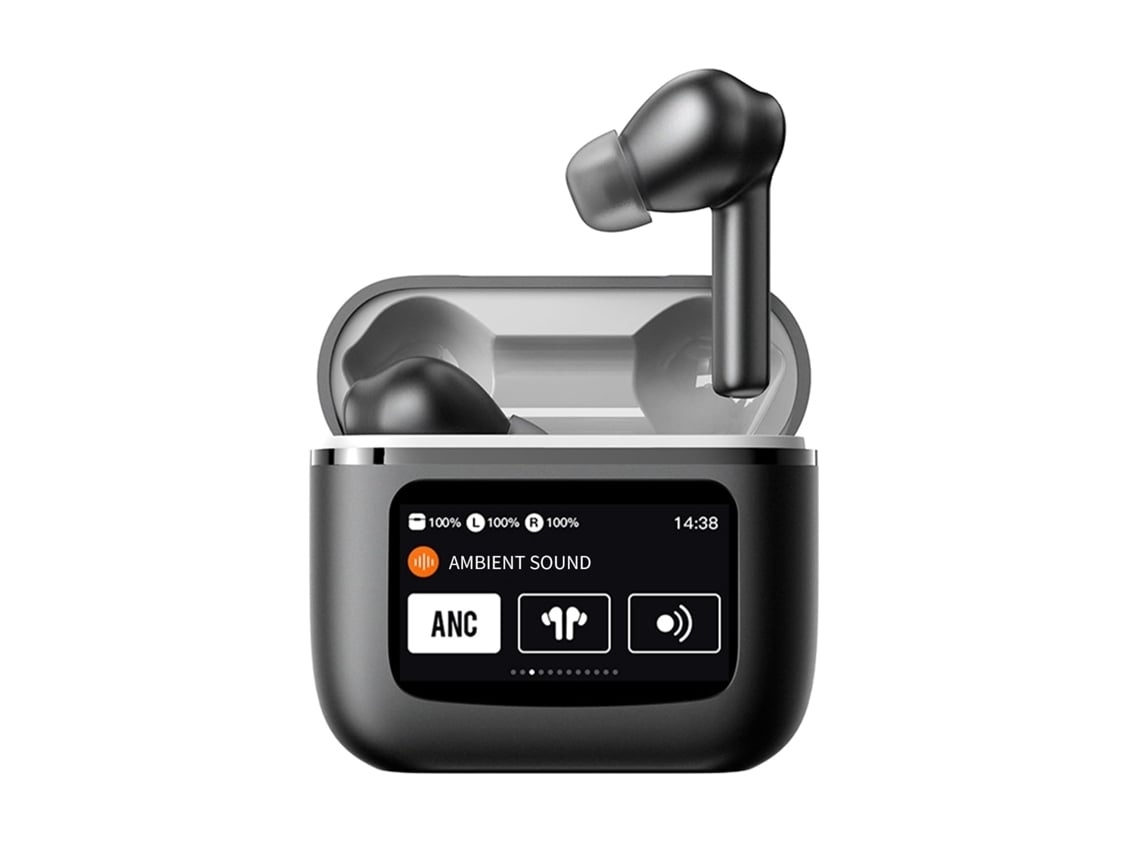 Auriculares Sem Fios Bluetooth 5.3 Som Hi-fi Som Estéreo Cancelamento De Ruído Display Led/lcd Controlo Tátil Lurelia