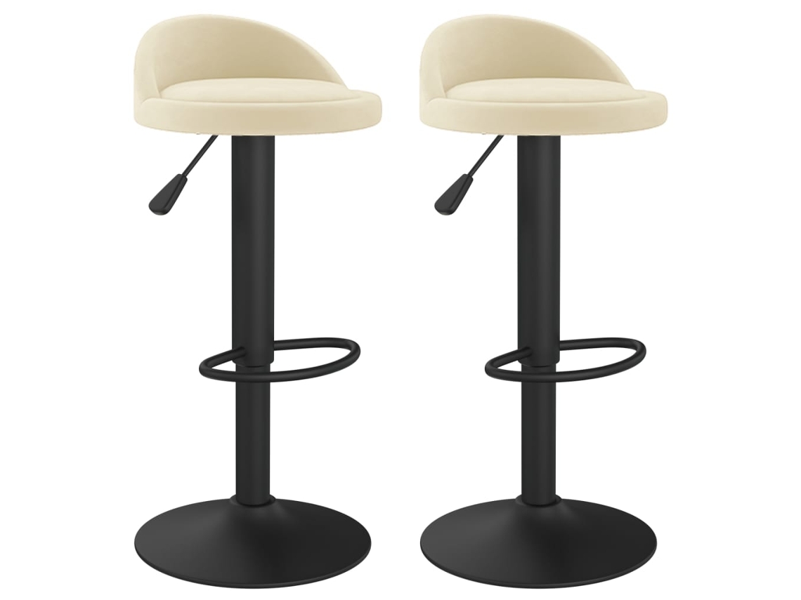 Bar Stool, Bar Stools Vidaxl Creme Veludo (n/a)