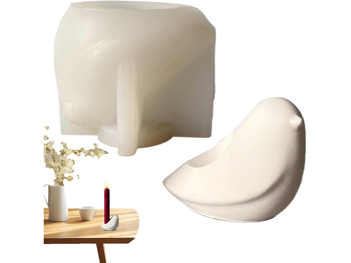 Molde De Silicone Para Suporte De Vela