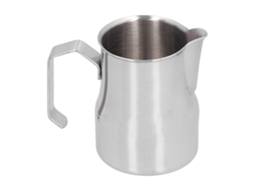 Espumador De Leite Em Aço Inoxidável, 350ml, Cor Prata, Para Latte Art