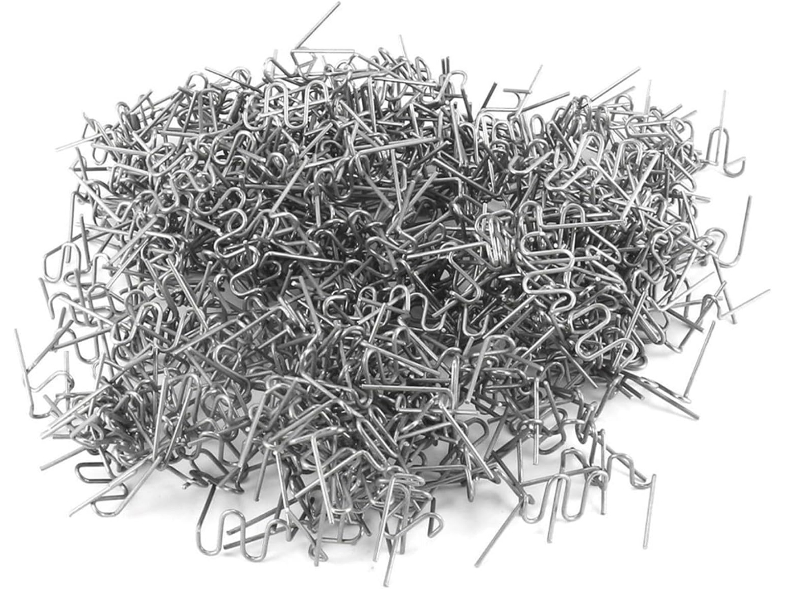 400 Grampos Ondulados De 0,8 Mm Para Reparo Para-choques Plástico,