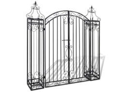 Vidaxl Portão De Jardim Ornamental 122x20,5x134 Cm Ferro Forjado