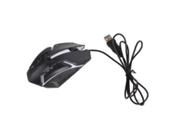Rato Usb Com Fio Com Retroiluminação 1600dpi Ergonômico Para Jogos E Escritório Ms11