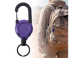 Porta-crachá Retrátil Com Cabo De Aço Inoxidável, Clipe De Cinto De Metal, Suporte Para Chaves, Crachás, Ideal Para Trabalho Externo, Construção