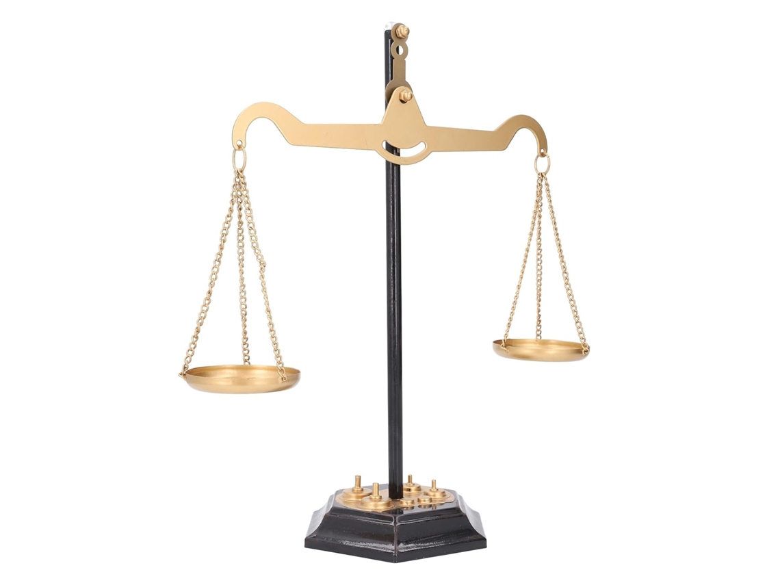 Balança Da Justiça, Balança De Ferro Retrô Feita À Mão, Ornamento Vintage Mesa, Ideal Advogados, Escritório